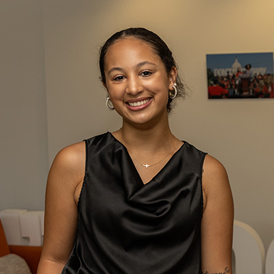 Mya Franklin smiles for the camera