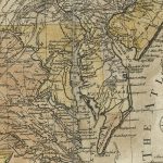 An 18th-century map of the US eastern seaboard